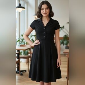Marks & Spencer Classic Black Midi Dress